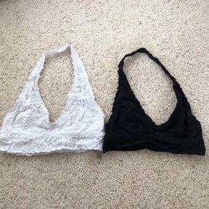 Bundle: AE halter bralettes